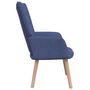 Voir la diapositive 4 : VIDAXL Chaise de relaxation Bleu Tissu