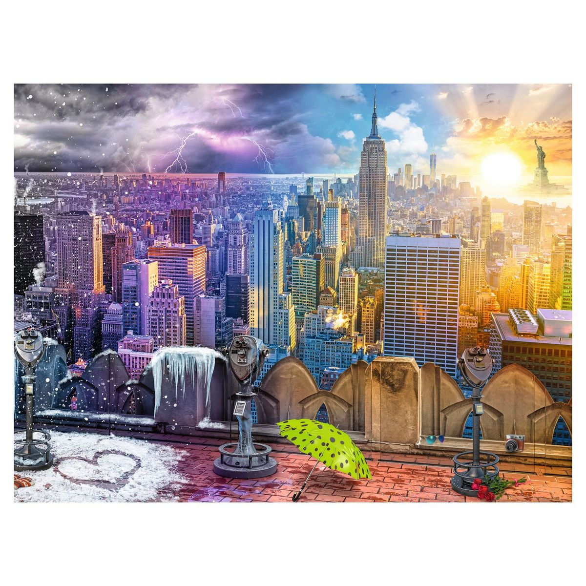 RAVENSBURGER Puzzle 1500 pièces Les saisons à New York