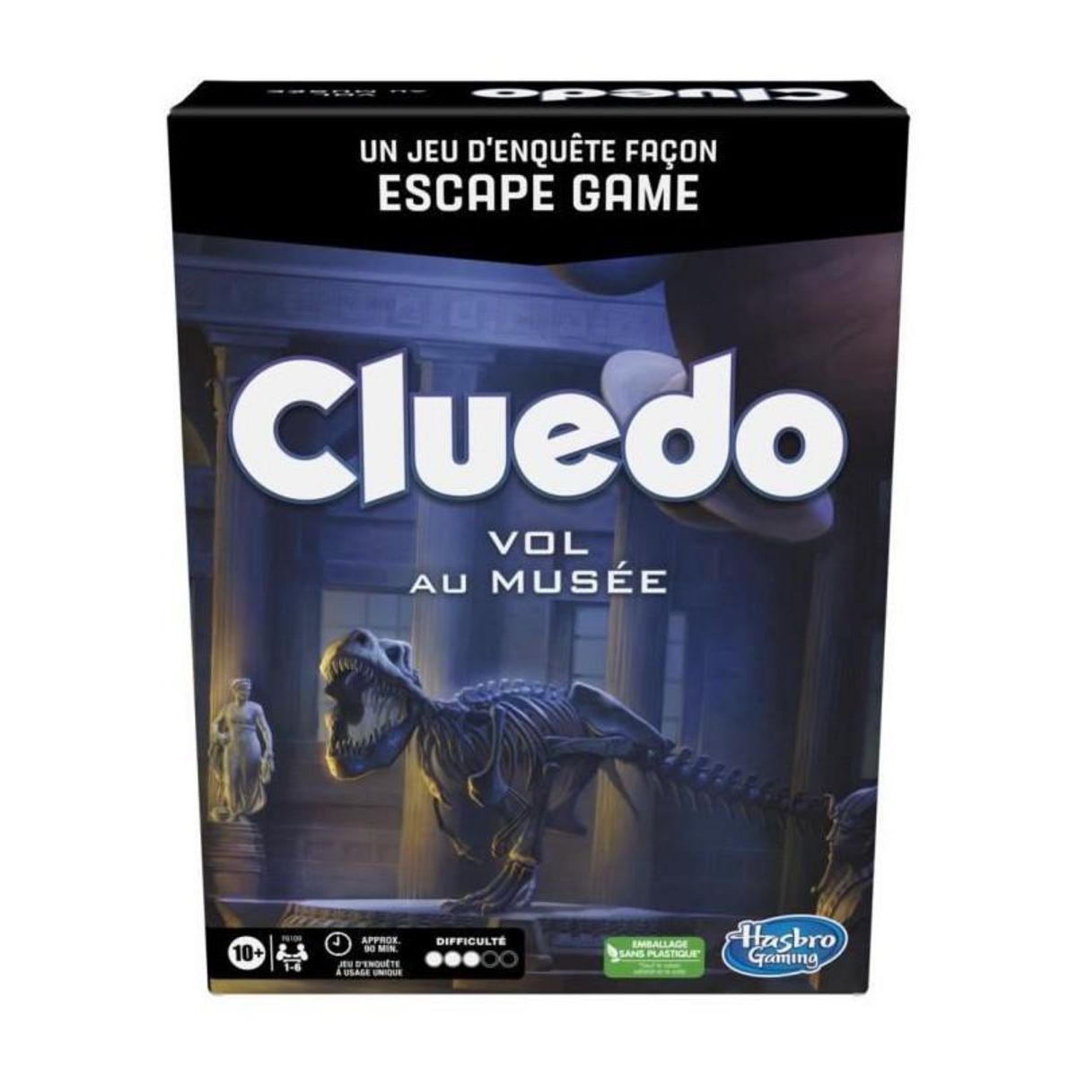 HASBRO Cluedo Vol au musée - jeu d'enquete façon Escape Game - jeu de plateau coopératif familial - a partir de 10 ans - 1 a 6 joue