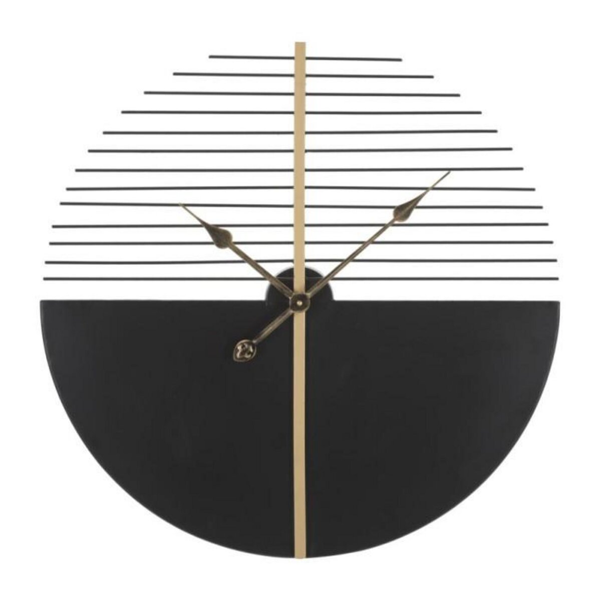 Paris Prix Horloge Murale en Métal  Glam Stick  60cm Noir & Or