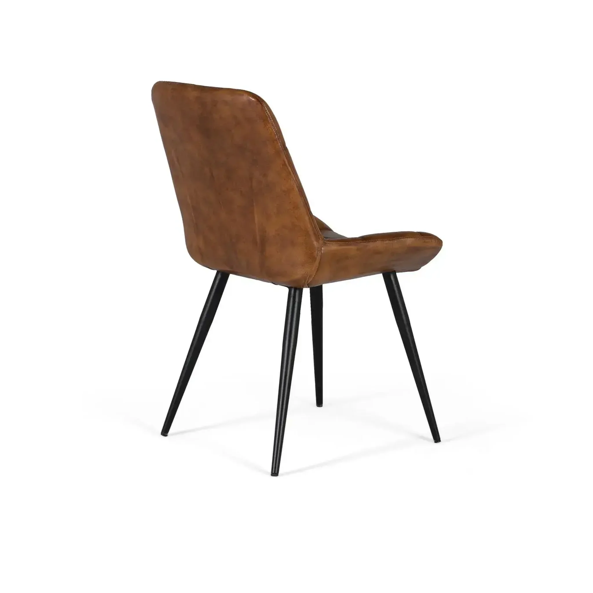 Voir la diapositive 2 : GINER Y COLOMER SL Chaise en cuir 50 cm style vintage industriel