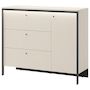 Voir la diapositive 2 : BEST MOBILIER Kimi - commode 3 tiroirs et 1 porte - led inclus
