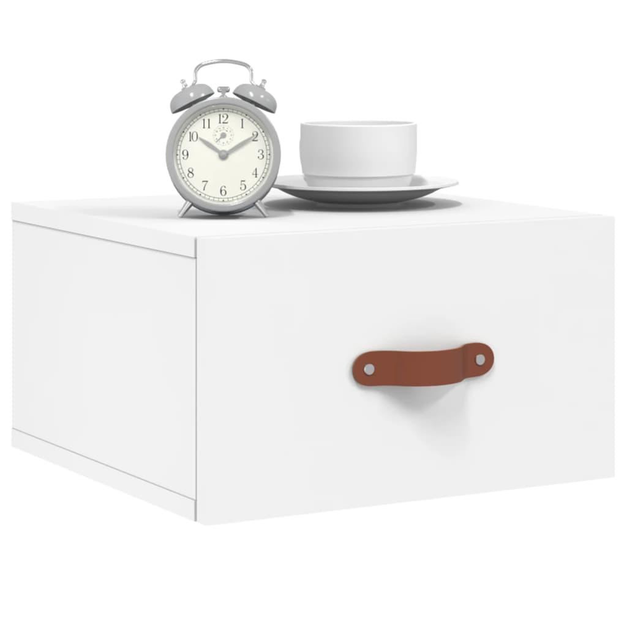 Voir la diapositive 3 : VIDAXL Tables de chevet murales 2 pcs blanc 35x35x20 cm