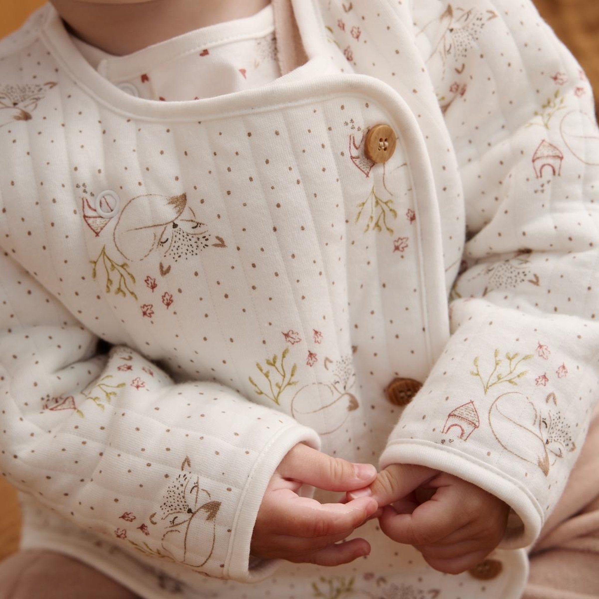 Voir la diapositive 5 : PETIT BEGUIN Veste bébé en molleton doucette