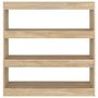 Voir la diapositive 3 : VIDAXL Bibliotheque/Separateur de piece chene sonoma 100x30x103 cm