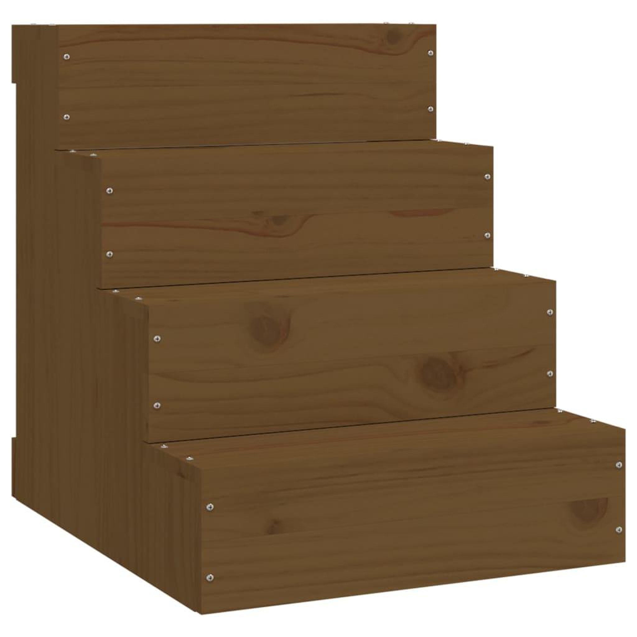 Voir la diapositive 2 : VIDAXL Escalier animaux de compagnie Marron miel 40x49x47 cm Bois pin
