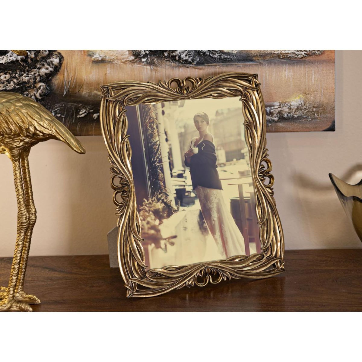 Paris Prix Cadre Photo Déco  Baroque  20x25cm Or