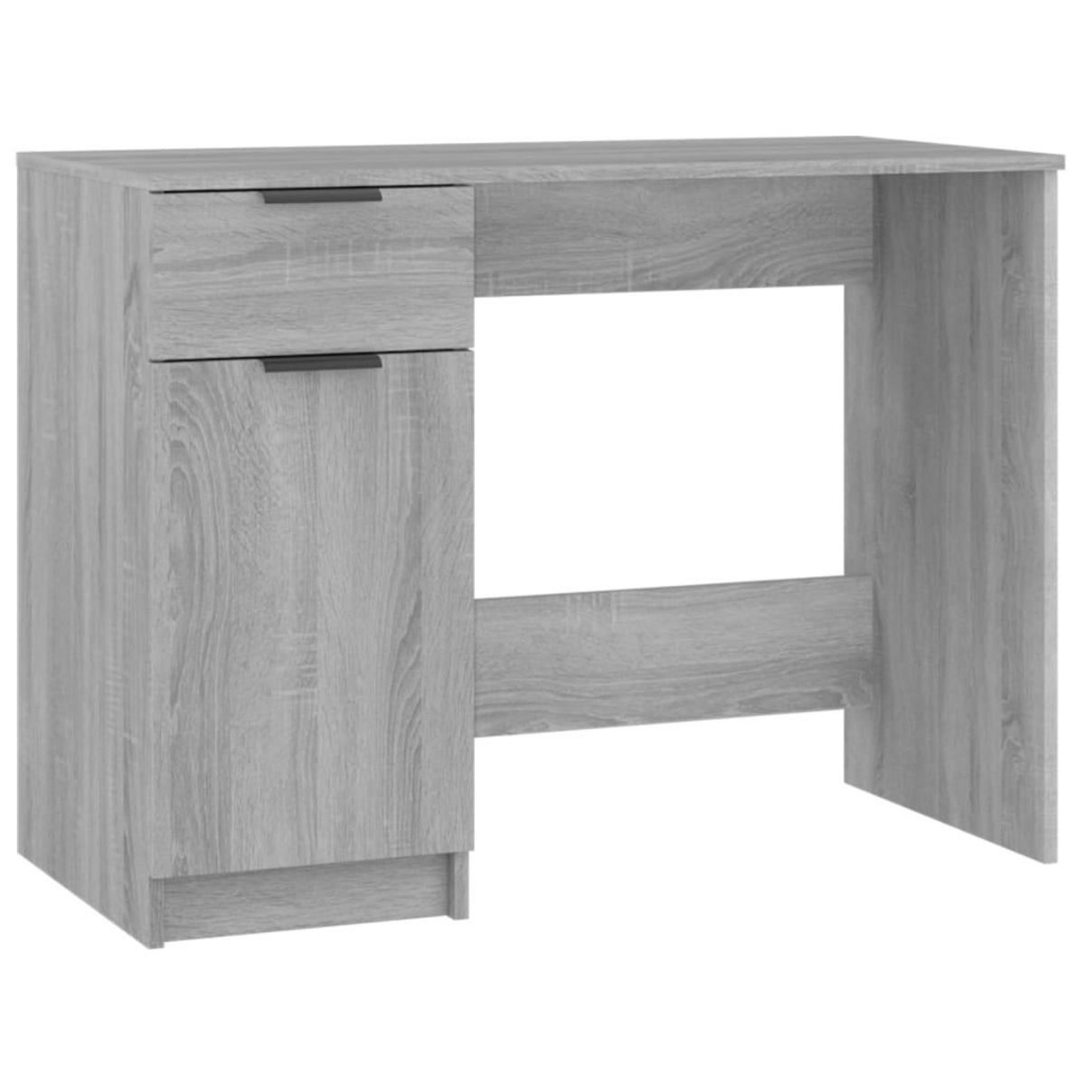 VIDAXL Bureau Sonoma gris 100x50x75 cm Bois d'ingenierie