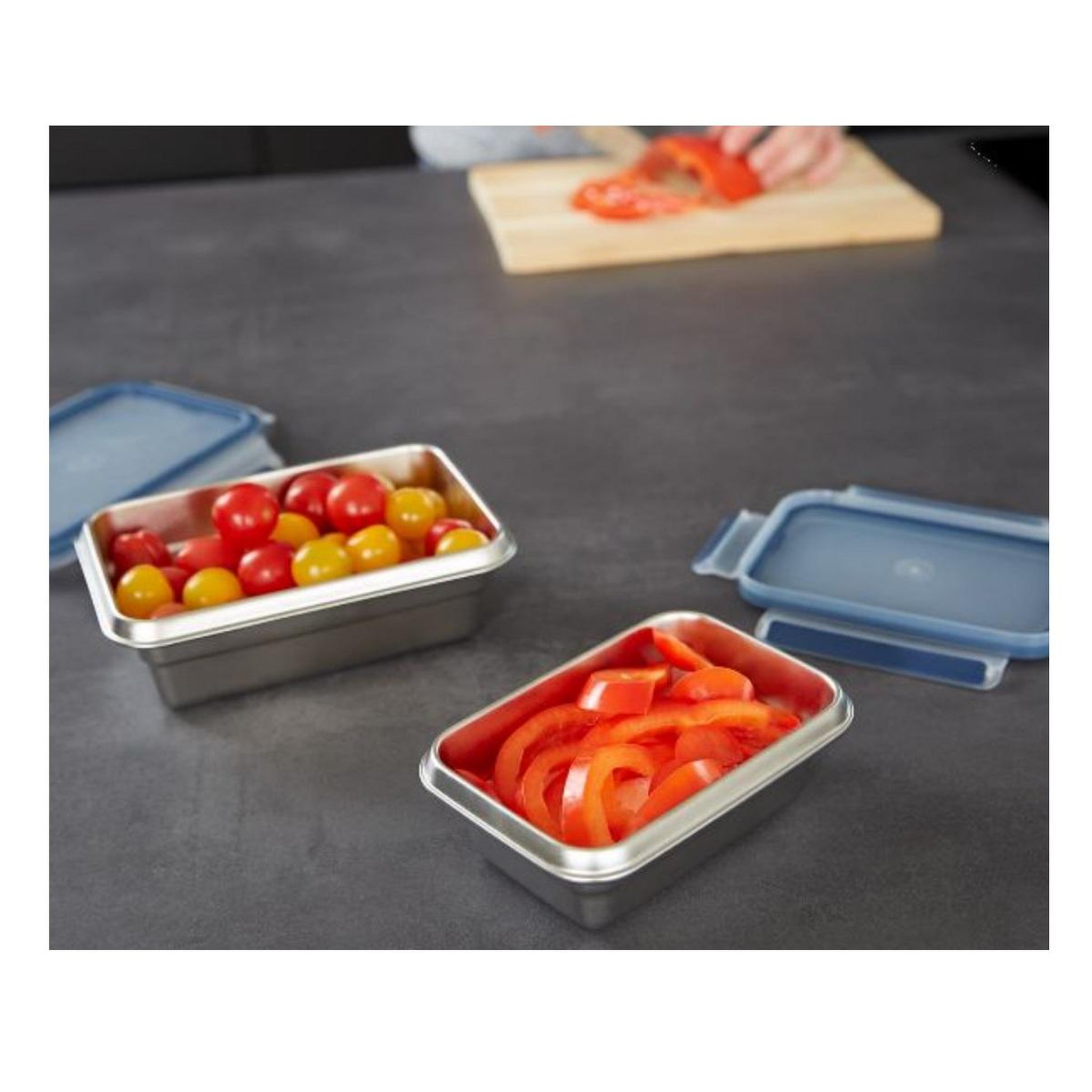 Voir la diapositive 3 : EMSA Boîte alimentaire 1.2l inox - n1150500