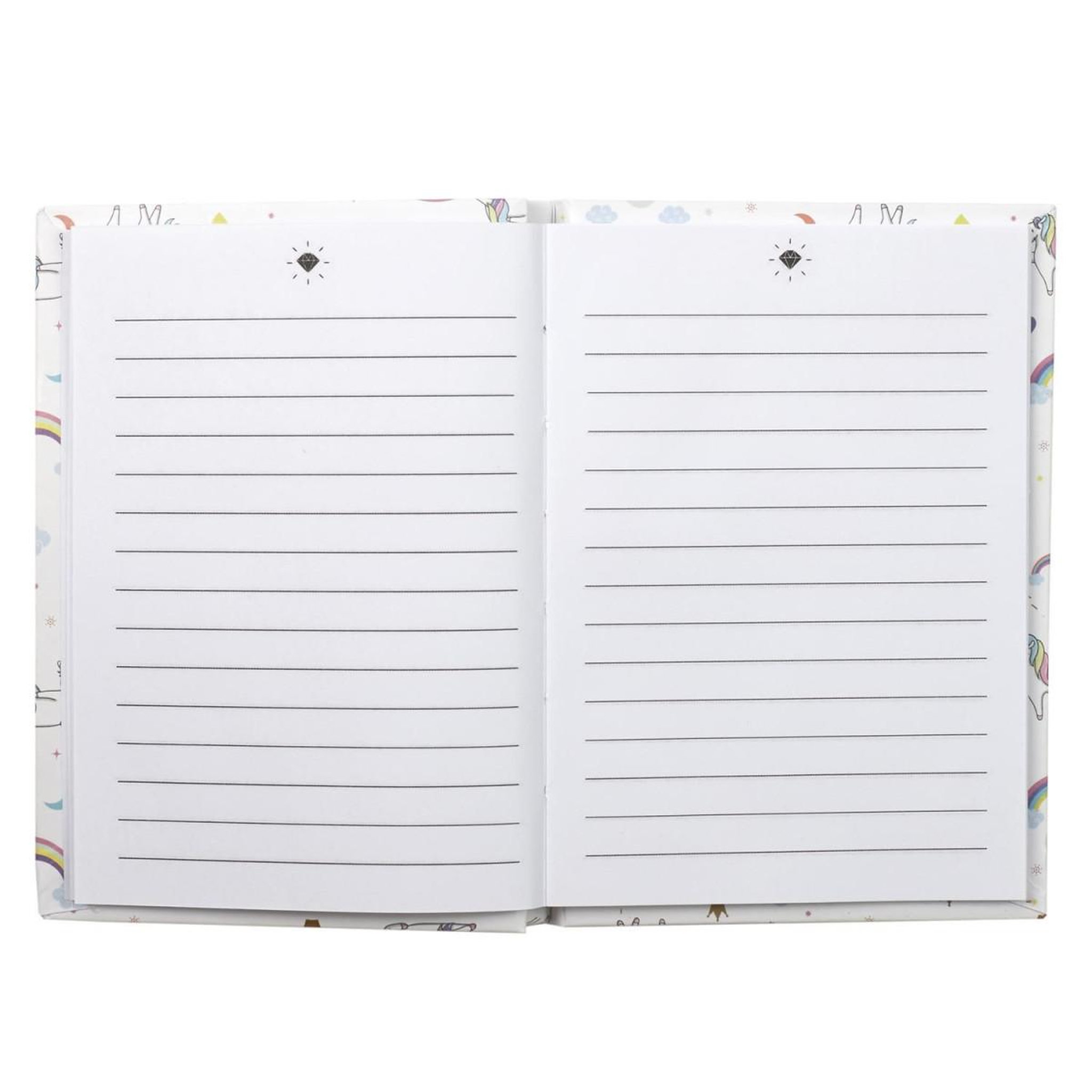 Voir la diapositive 2 : Jeux 2 momes Accessoires de papeterie  licorne  15cm blanc & rose