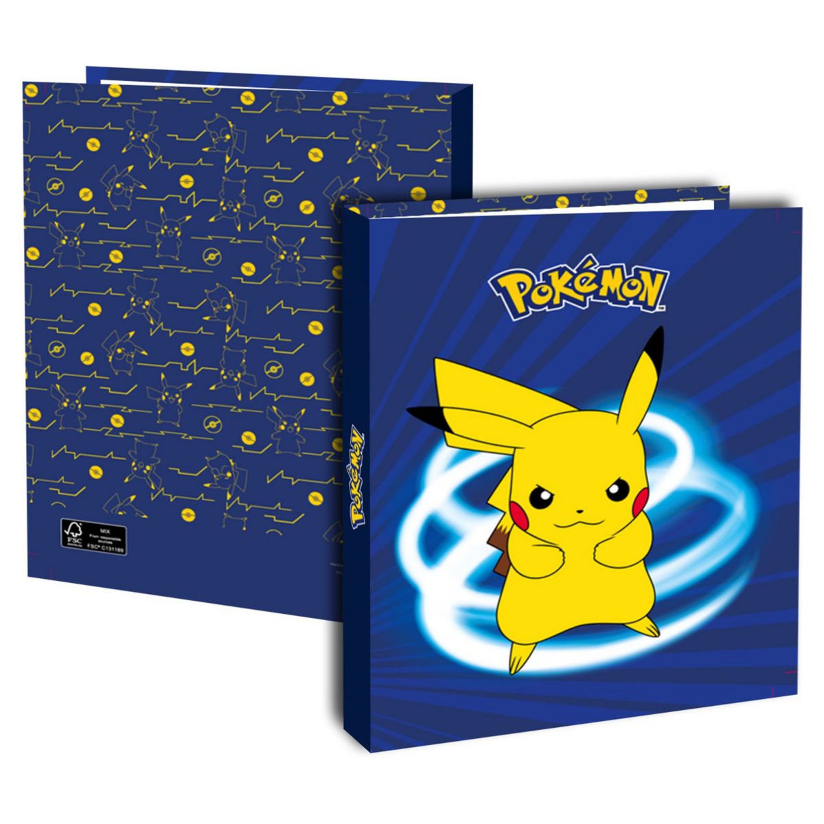 NINTENDO Classeur 26x32cm rigide 4 anneaux dos 40mm Pokemon