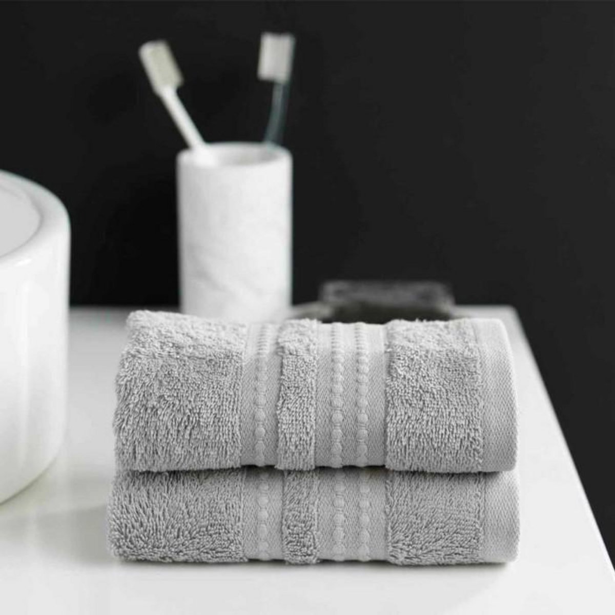 Paris Prix Serviette d'Invité  Excellence  30x50cm Gris