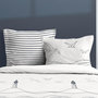 Voir la diapositive 2 : STOF Housse de couette 240x220 finition rabat + 2 taies coton 57 fils