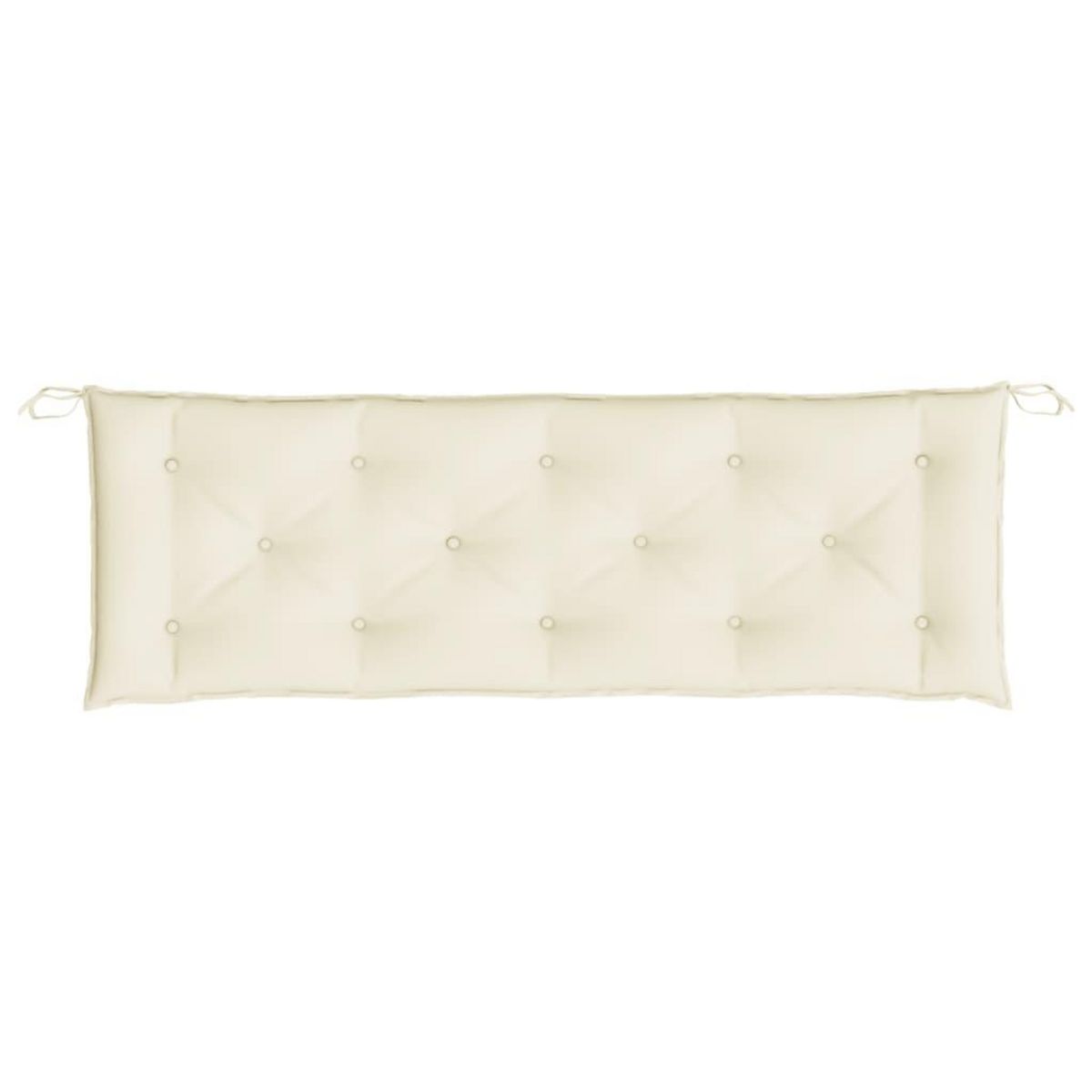 VIDAXL Coussin de banc de jardin blanc creme 150x50x7 cm tissu oxford