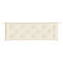 Voir la diapositive 4 : VIDAXL Coussin de banc de jardin blanc creme 150x50x7 cm tissu oxford