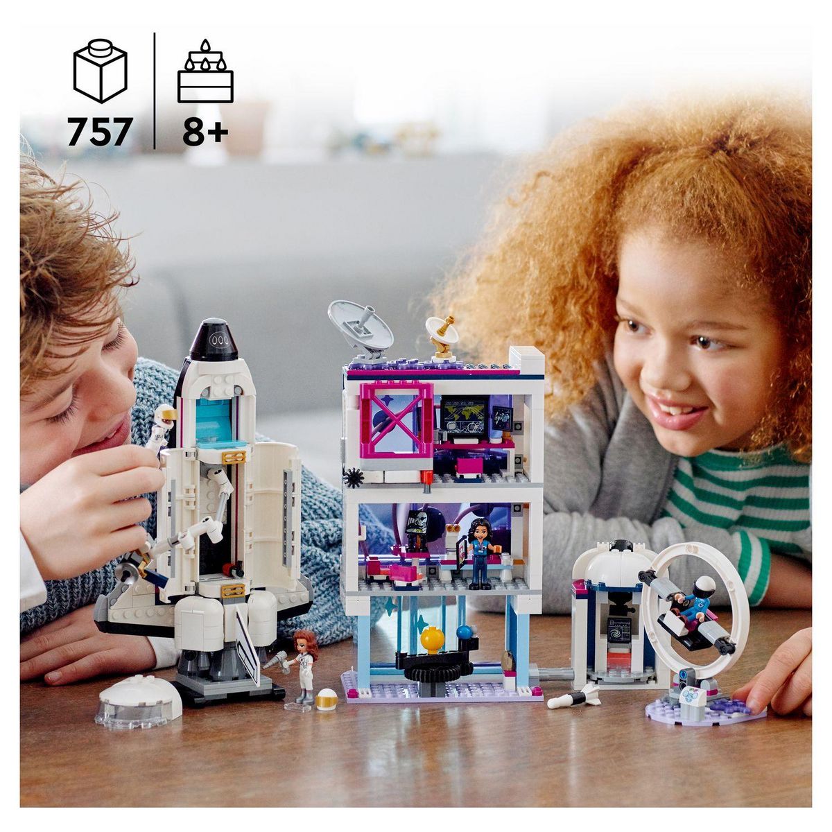 LEGO Friends 41713 L&rsquo;Académie de l&rsquo;Espace d&rsquo;Olivia Jouet Éducatif sur l'Espace, Navette