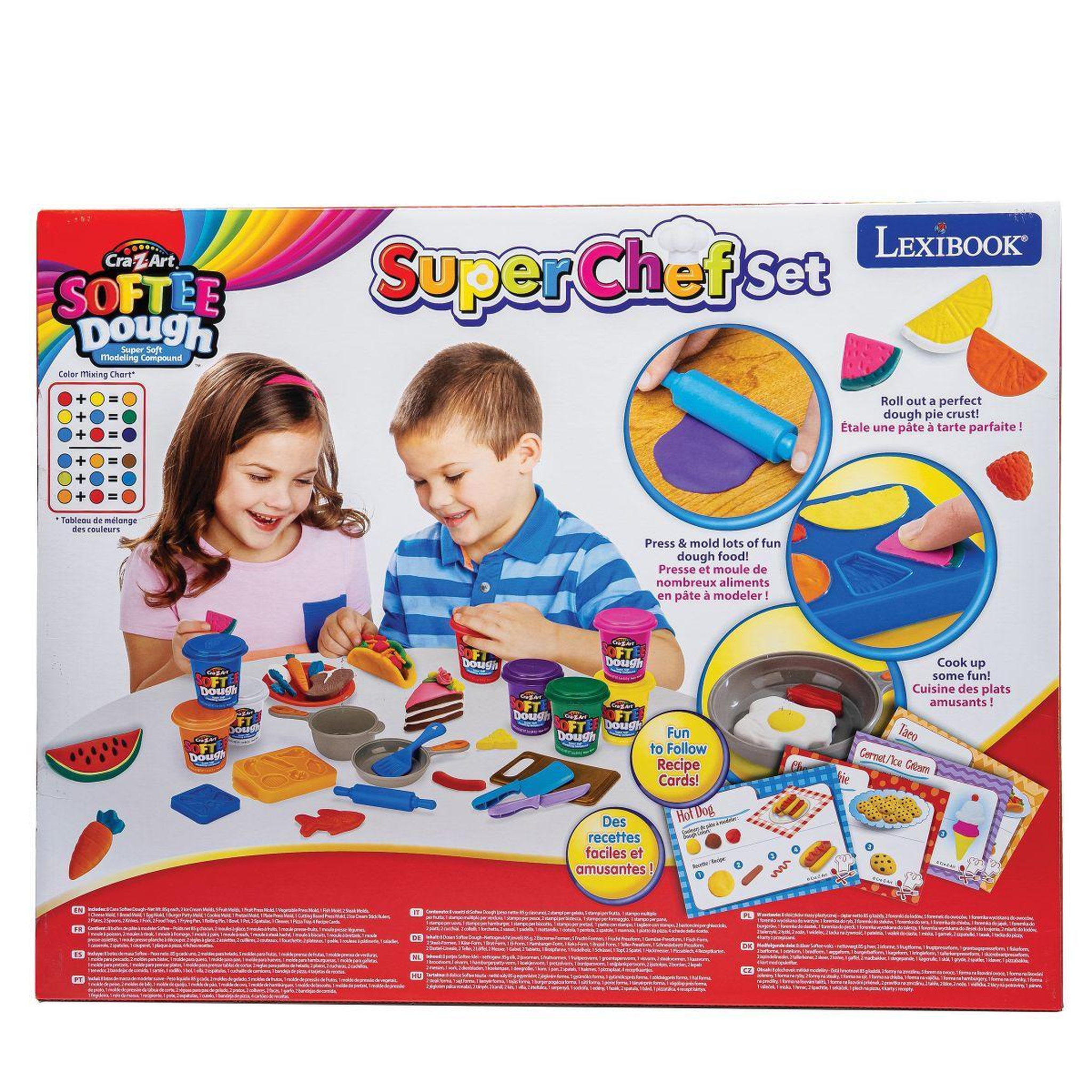Voir la diapositive 4 : Lexibook Kit de Pâte à Modeler et Malléable Super Chef