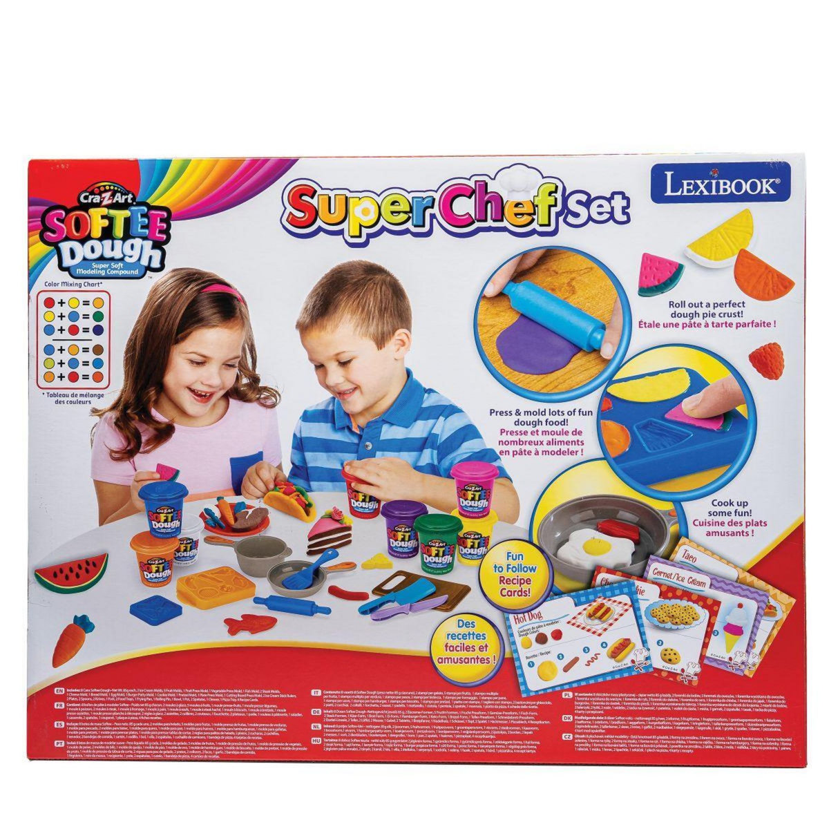 Lexibook Kit de Pâte à Modeler et Malléable Super Chef