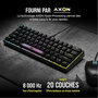 Voir la diapositive 3 : Corsair Clavier gamer K65 RGB MINI CHERRY MX Red Noir