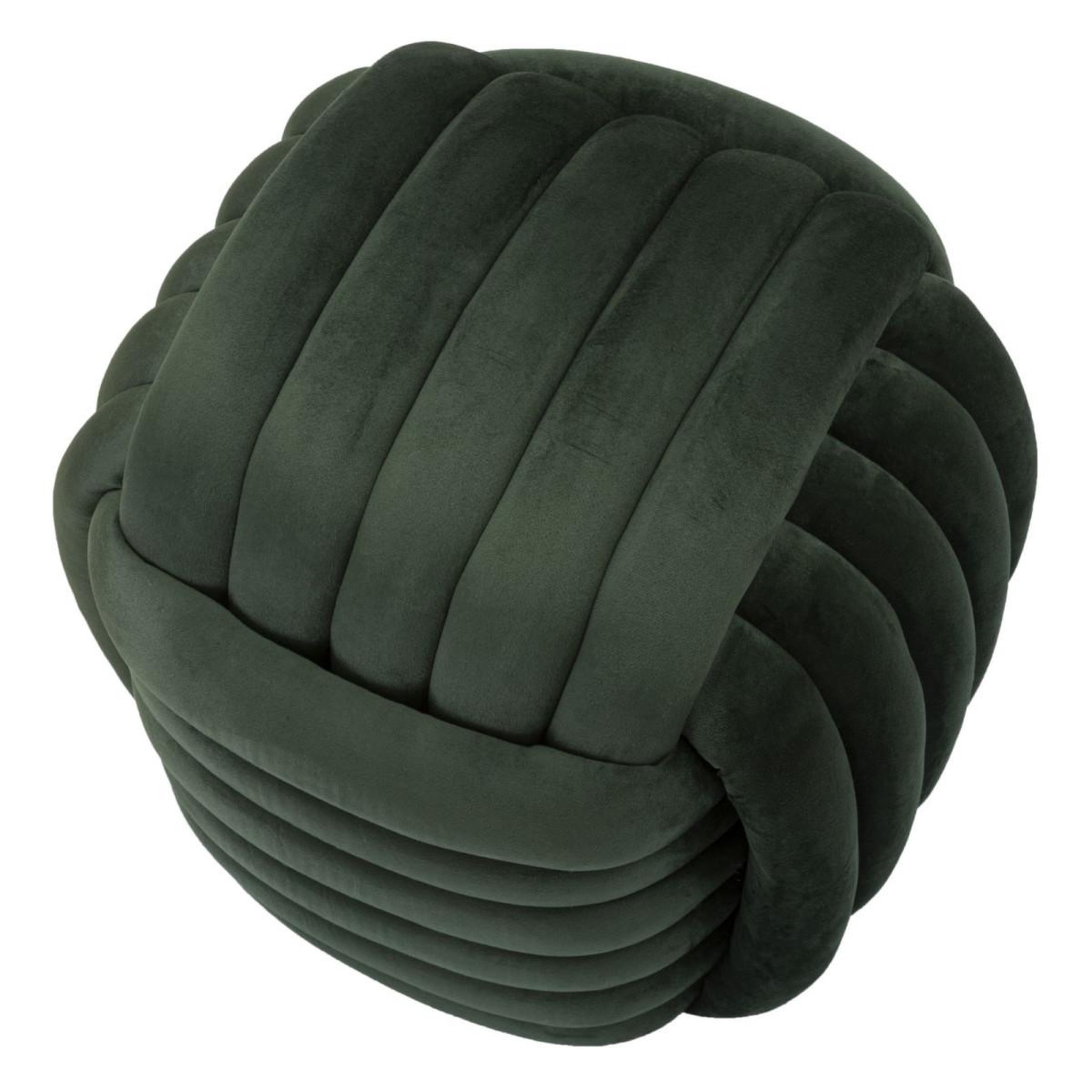 Voir la diapositive 3 : Paris Prix Pouf design en velours  softy  45cm vert