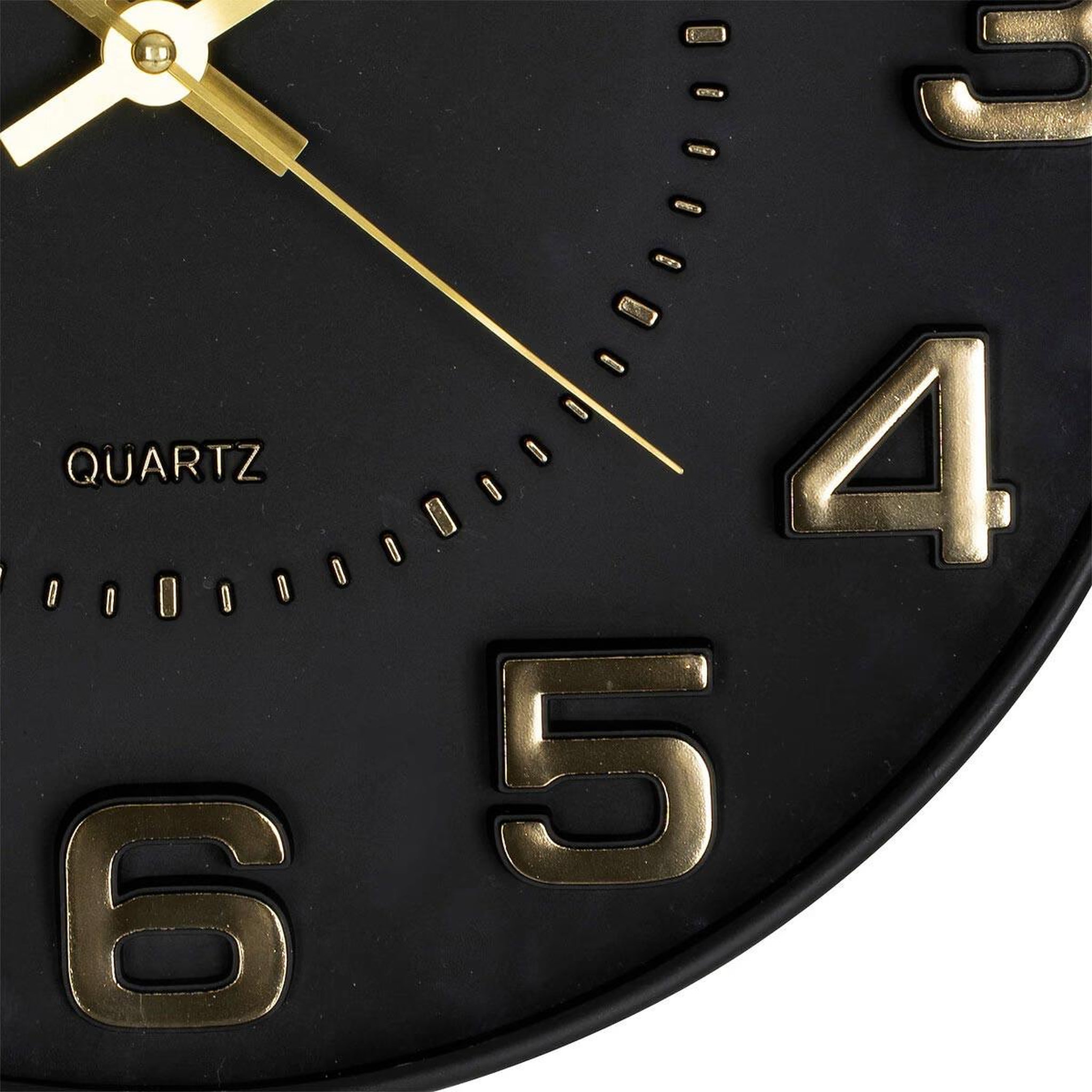 Voir la diapositive 2 : ATMOSPHERA Horloge murale relief  doris  30cm noir