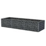 Voir la diapositive 3 : VIDAXL Lit sureleve a gabion Acier 270x90x50 cm
