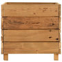 Voir la diapositive 4 : VIDAXL Lit sureleve 50x40x38 cm bois de teck recycle et acier