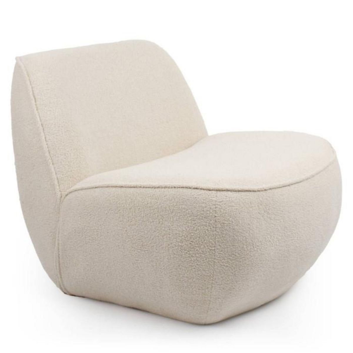 Paris Prix Fauteuil Design Bouclette  Agustin  94cm Beige