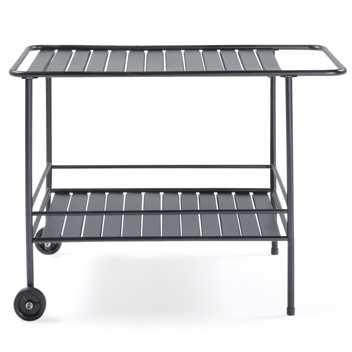 ID MARKET Desserte extérieure en métal chariot à plancha 100 CM gris anthracite