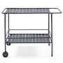 Voir la diapositive 3 : ID MARKET Desserte extérieure en métal chariot à plancha 100 CM gris anthracite