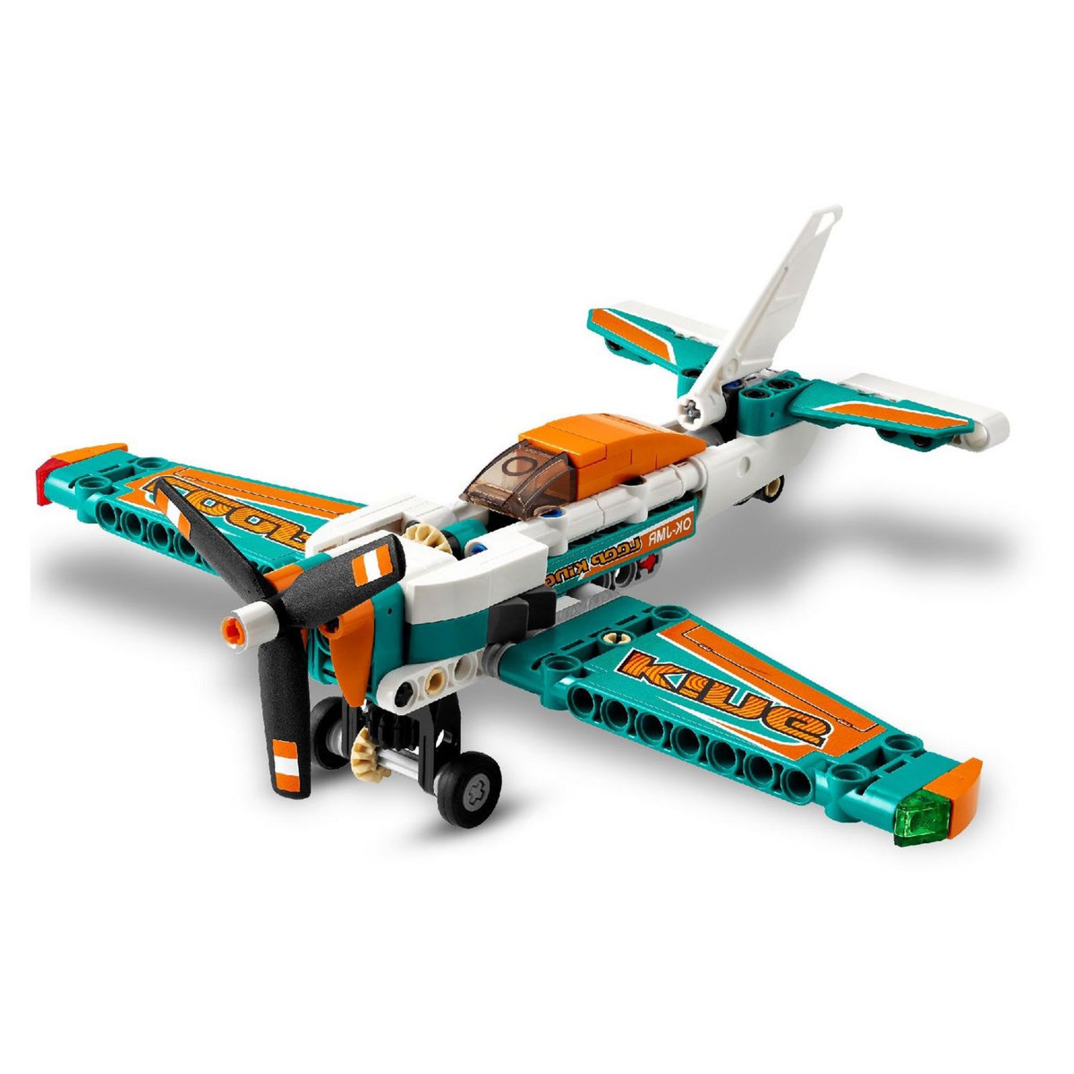 LEGO Technic 42117 - Avion de course et Jet, Avion à réaction 2-en-1, Jeu de construction avion