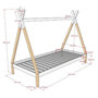 Voir la diapositive 5 : Paris Prix Pack - Lit Enfant & Tiroir  Tipi  90x200cm Blanc