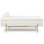 Voir la diapositive 2 : Paris Prix Banquette & Coffre Bouclette  Loyd  140cm Blanc