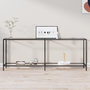 Voir la diapositive 1 : VIDAXL Table console Transparent 200x35x75,5 cm Verre trempe