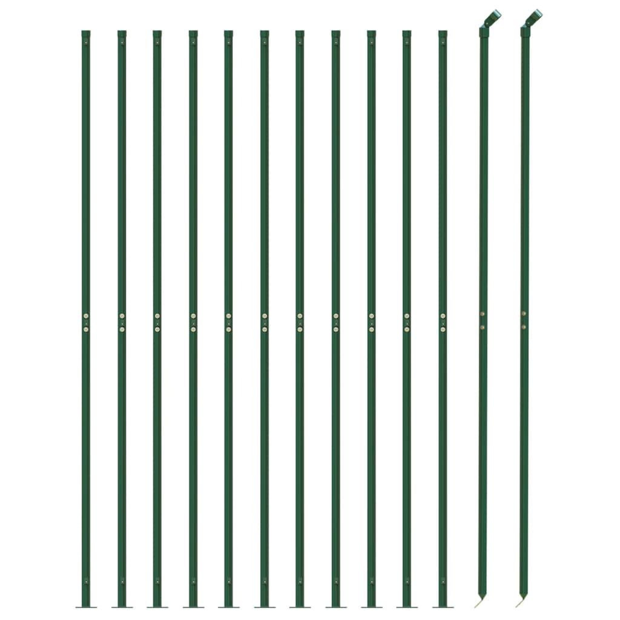 Voir la diapositive 3 : VIDAXL Cloture a mailles losangees avec bride vert 1,6x25 m