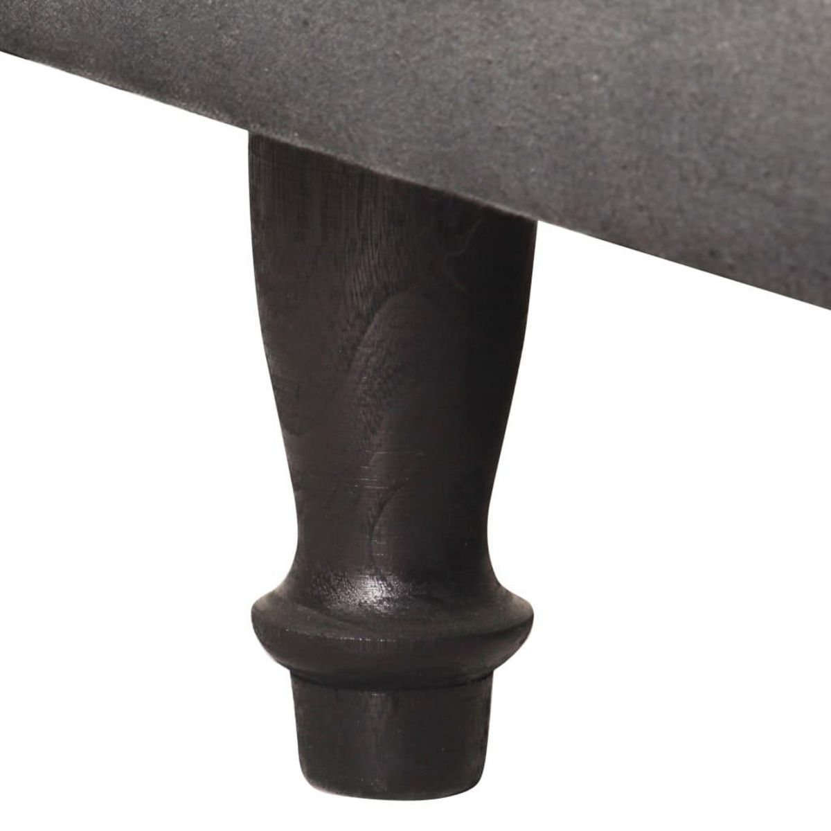 VIDAXL Chaise cabriolet noir cuir veritable et toile