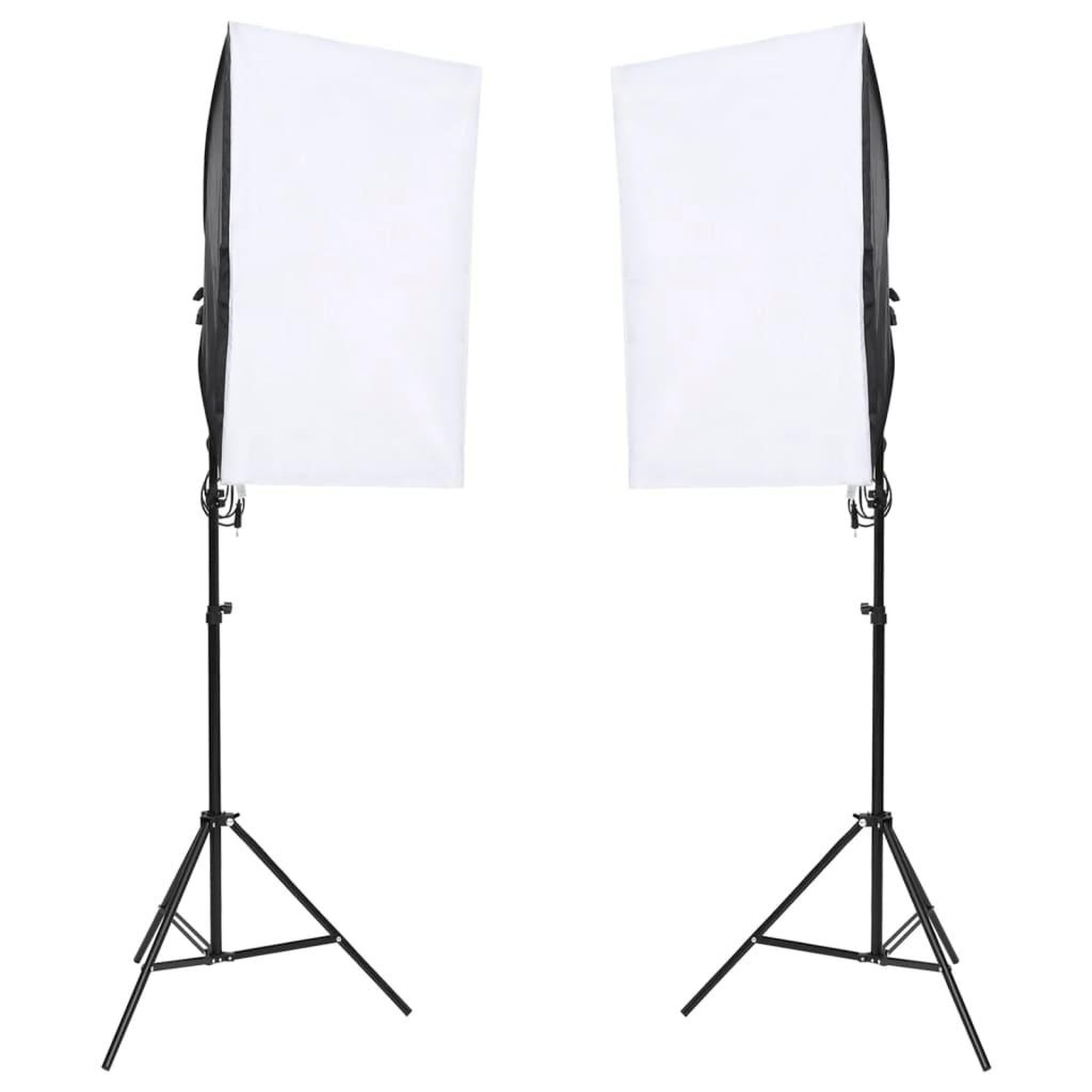 Voir la diapositive 2 : VIDAXL Kit de studio photo avec eclairage et ecran de fond