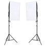 Voir la diapositive 2 : VIDAXL Kit de studio photo avec eclairage et ecran de fond
