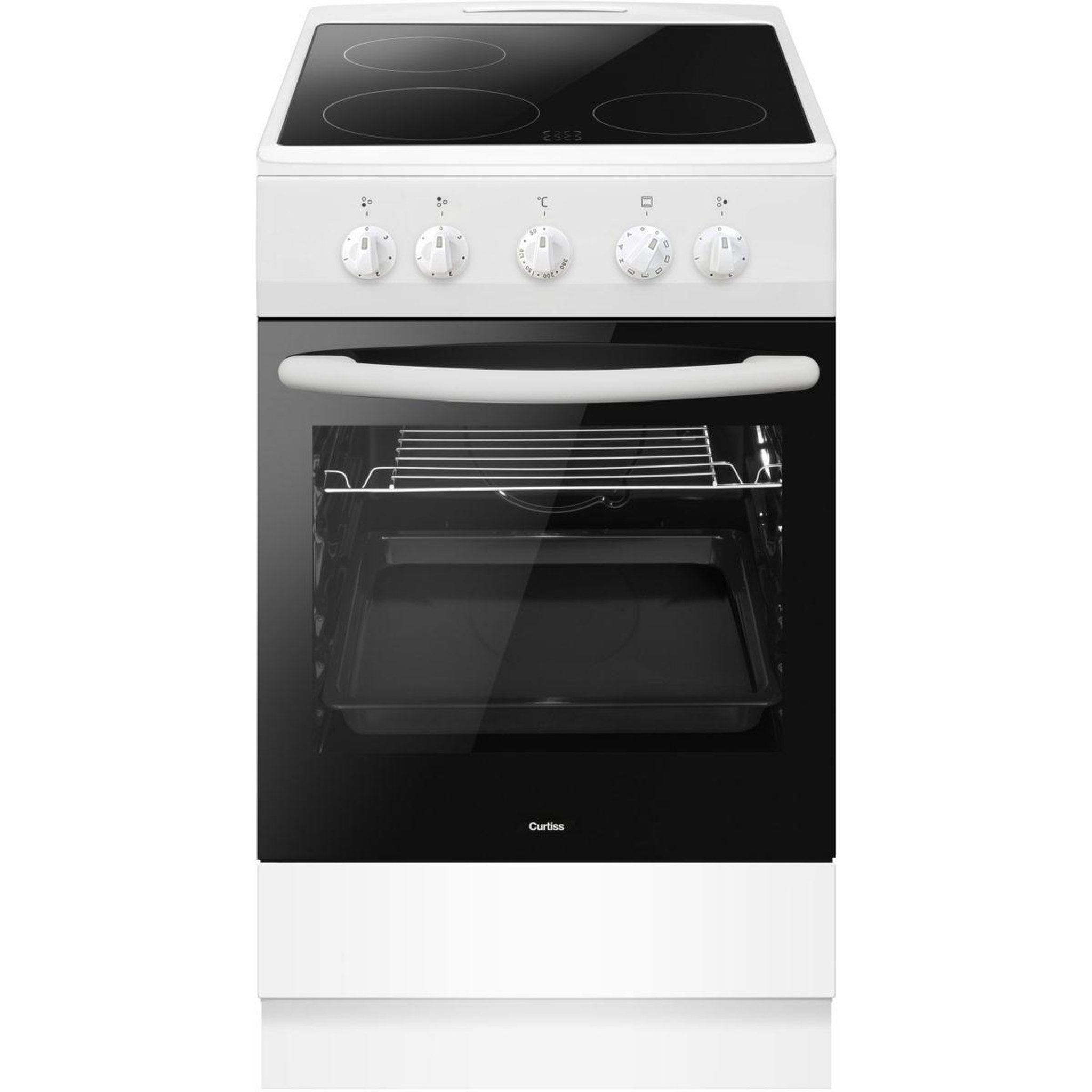 Voir la diapositive 3 : Curtiss Cuisinière vitrocéramique CCV50E