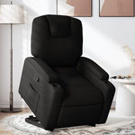 VIDAXL Fauteuil inclinable noir tissu