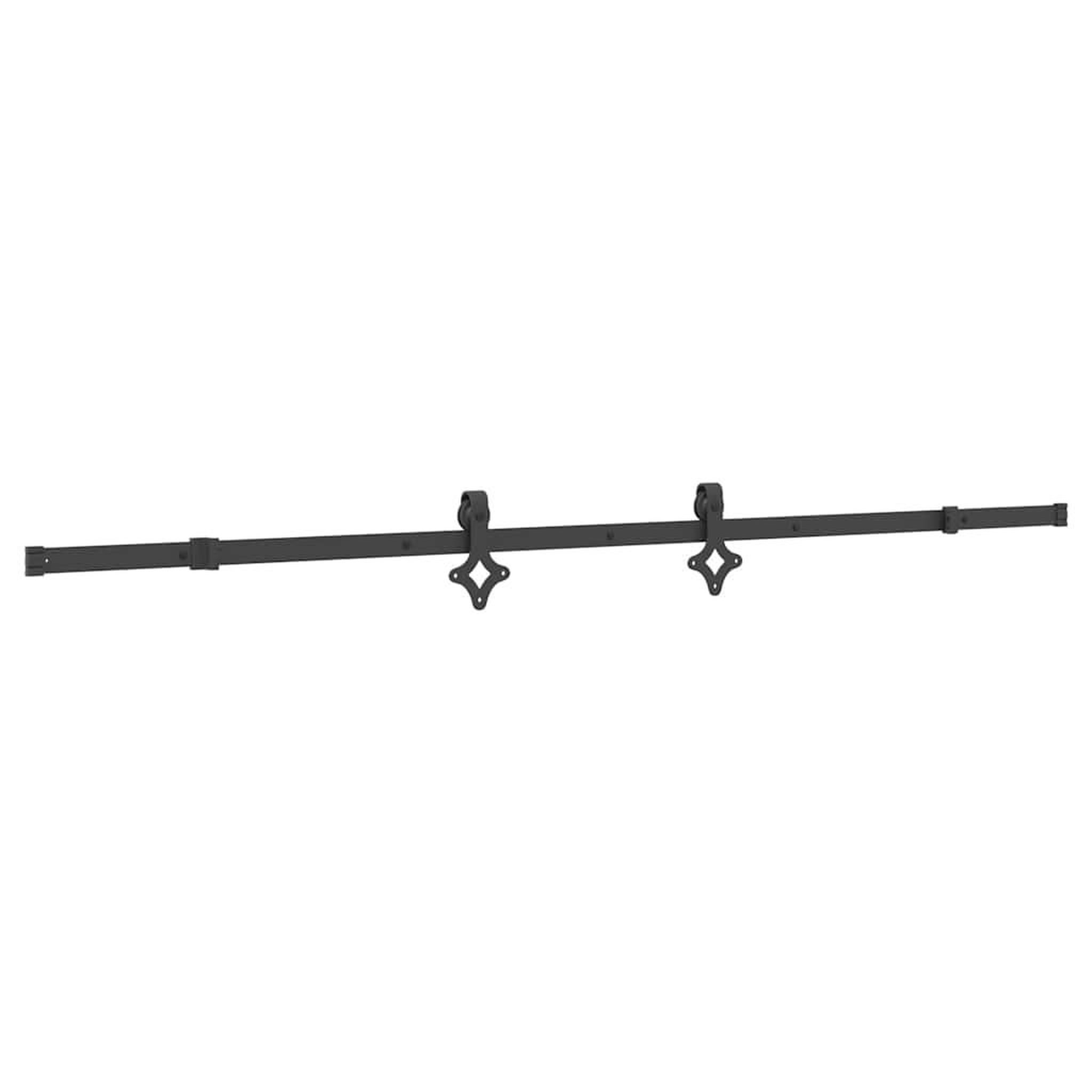 Voir la diapositive 2 : VIDAXL Kit de quincaillerie de porte coulissante 213,5 cm acier noir