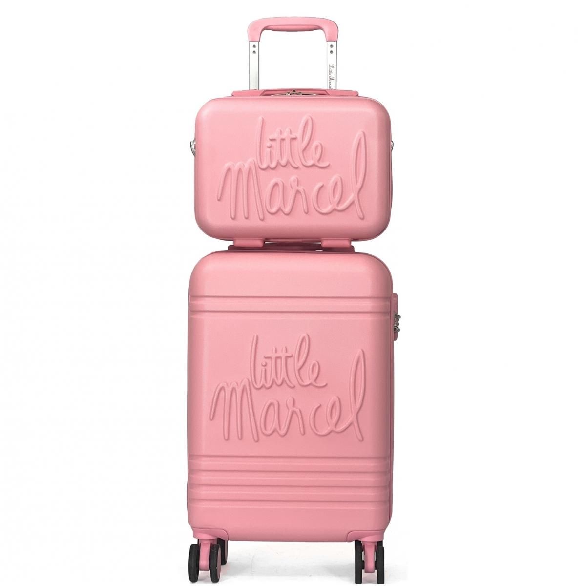 Little Marcel Lot valise cabine 55cm plus un vanity rigide