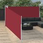 Voir la diapositive 3 : VIDAXL Auvent lateral retractable Rouge 140 x 1000 cm