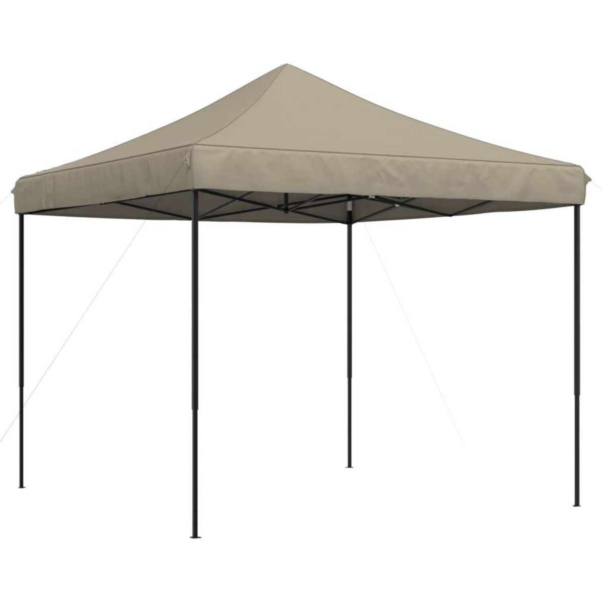 VIDAXL Tente de reception pliable escamotable taupe 292x292x315 cm