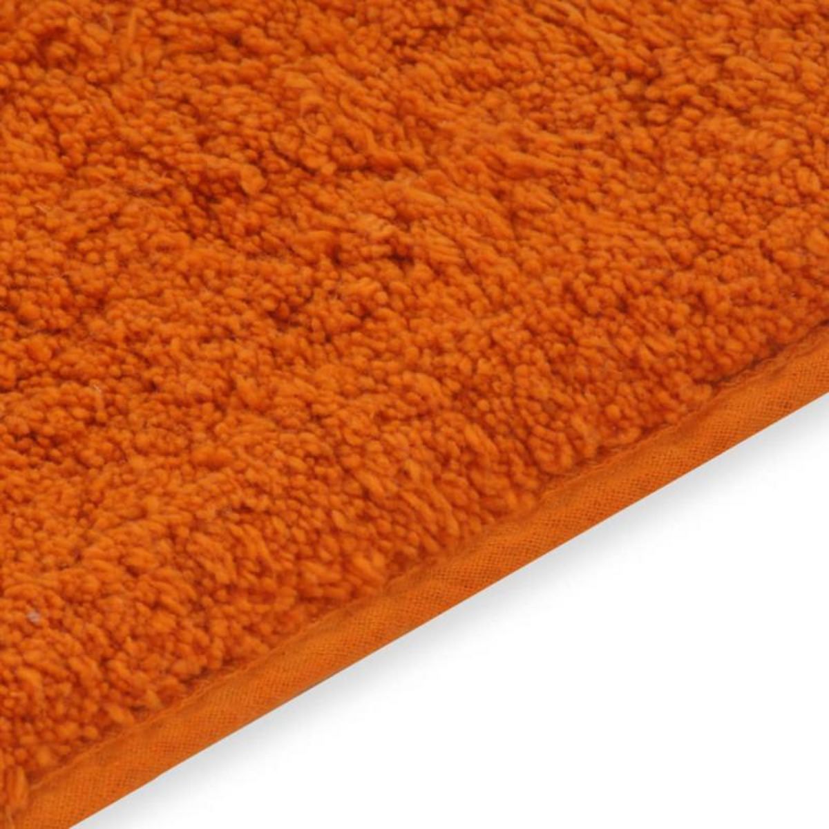VIDAXL Tapis de salle de bain 2 pcs Tissu Orange