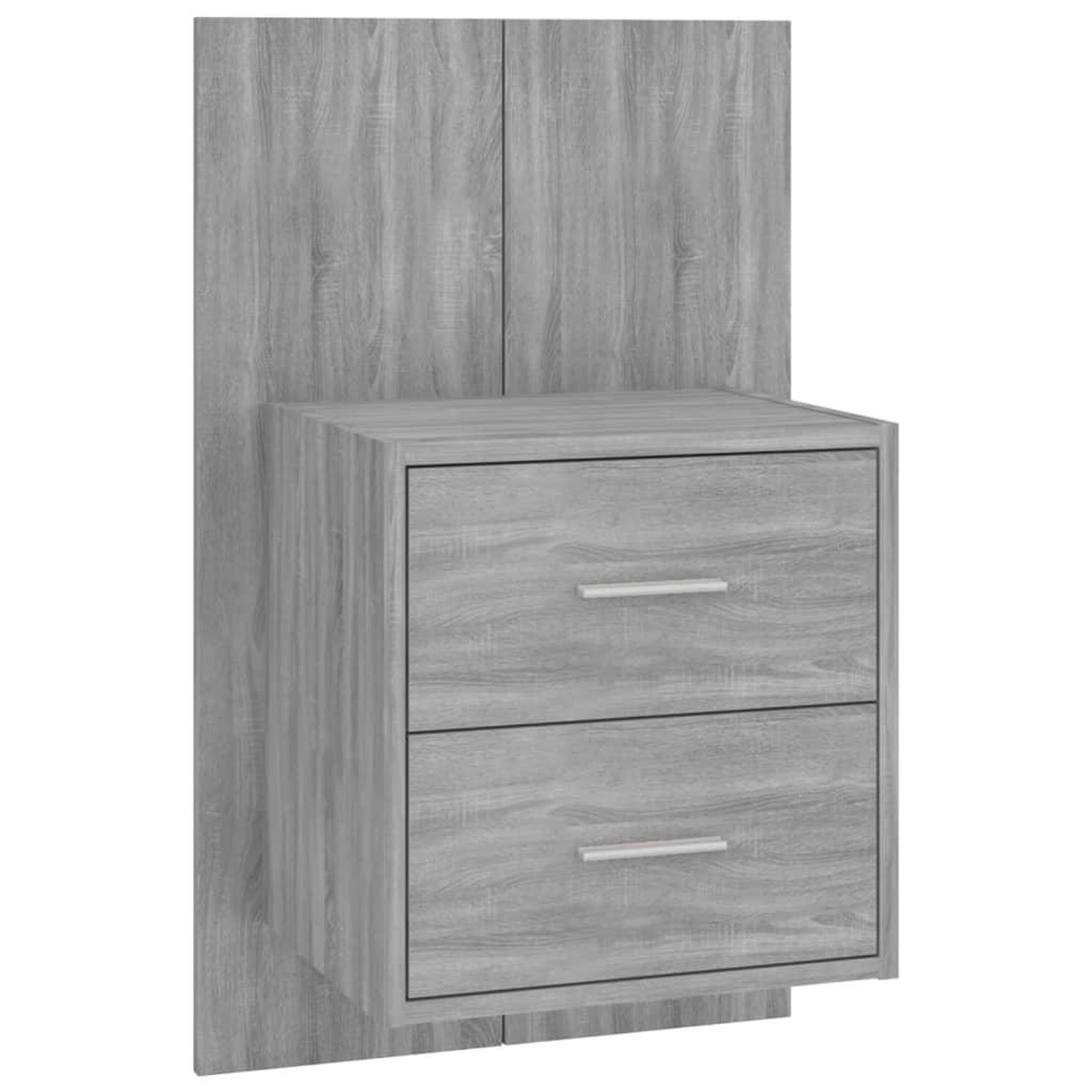 Voir la diapositive 2 : VIDAXL Table de chevet murale Sonoma gris