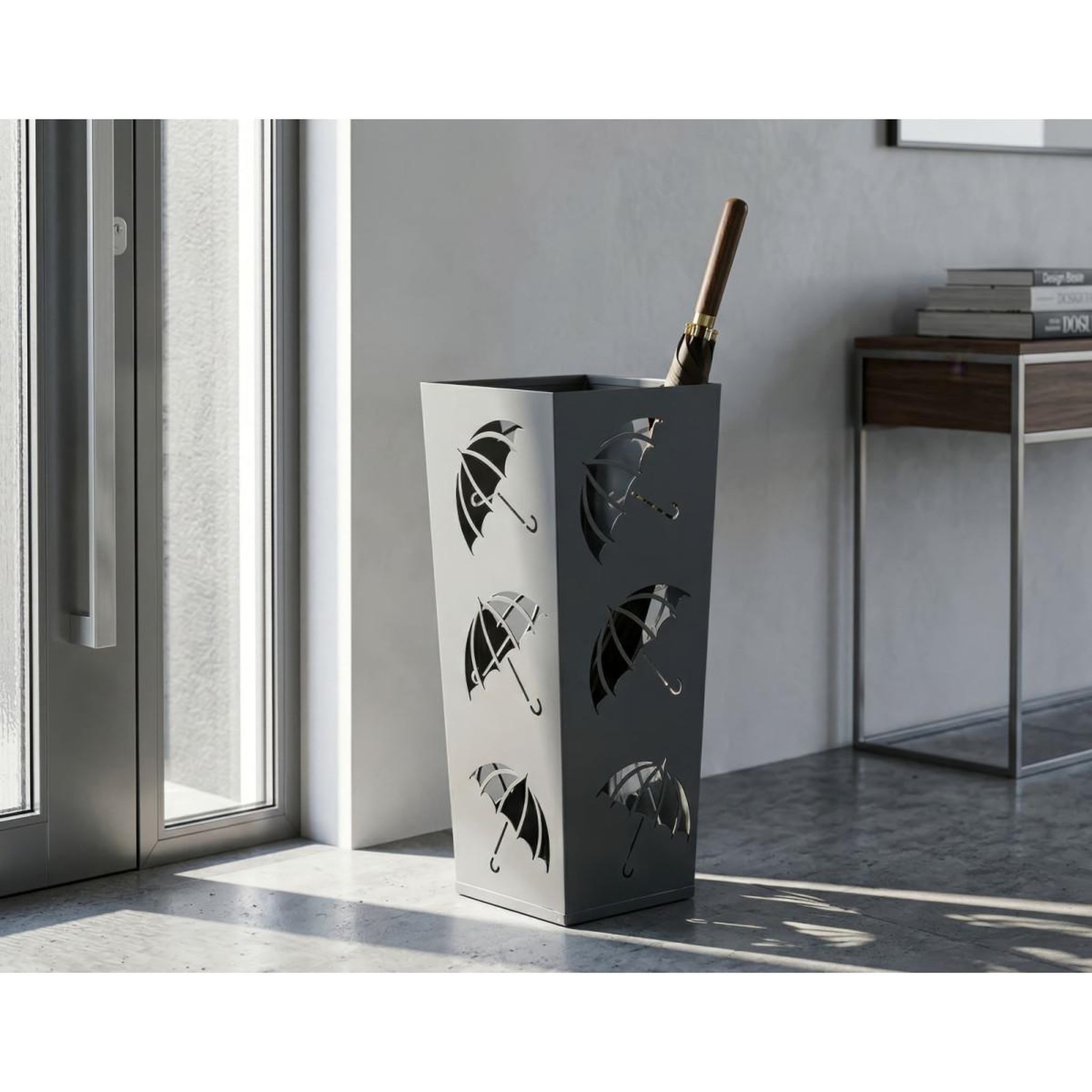 Voir la diapositive 6 : Paris Prix Porte-parapluie en métal  umbrellas  48cm gris