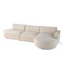 Voir la diapositive 2 : LISA DESIGN Spiaggia - canapé d'angle droit - forme arrondie - 5 places - en velours côtelé
