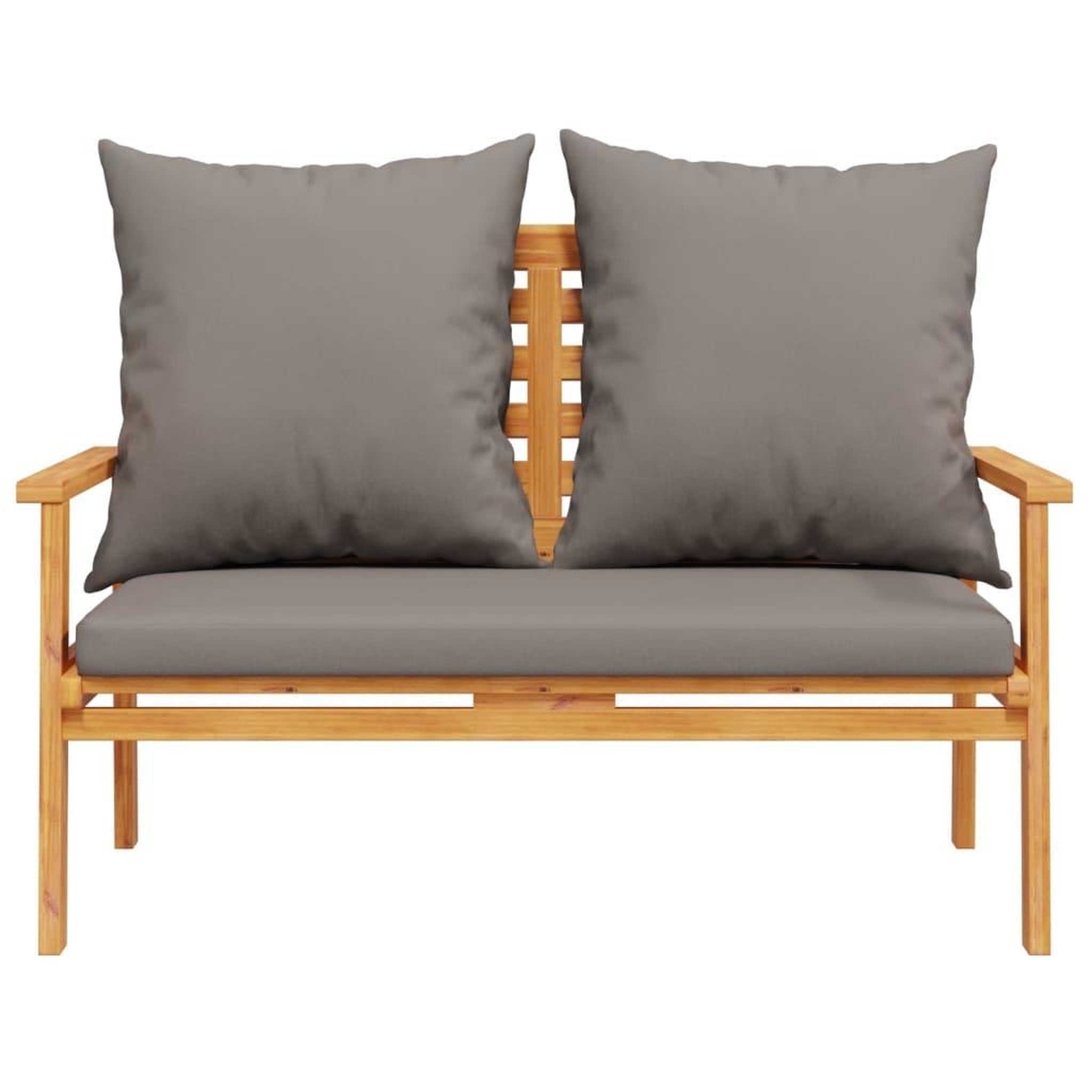 Voir la diapositive 4 : VIDAXL Canape de jardin 120 cm avec coussin bois d'acacia massif
