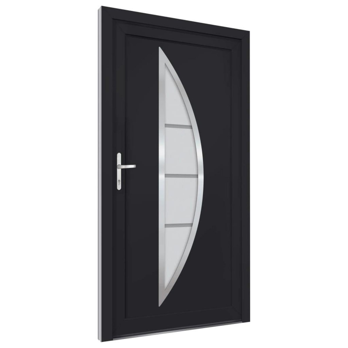 VIDAXL Porte d'entree anthracite 88x200 cm PVC